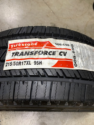 2 New 215 50 17 (2018) Firestone Transforce CV Extra Load All Season Tires