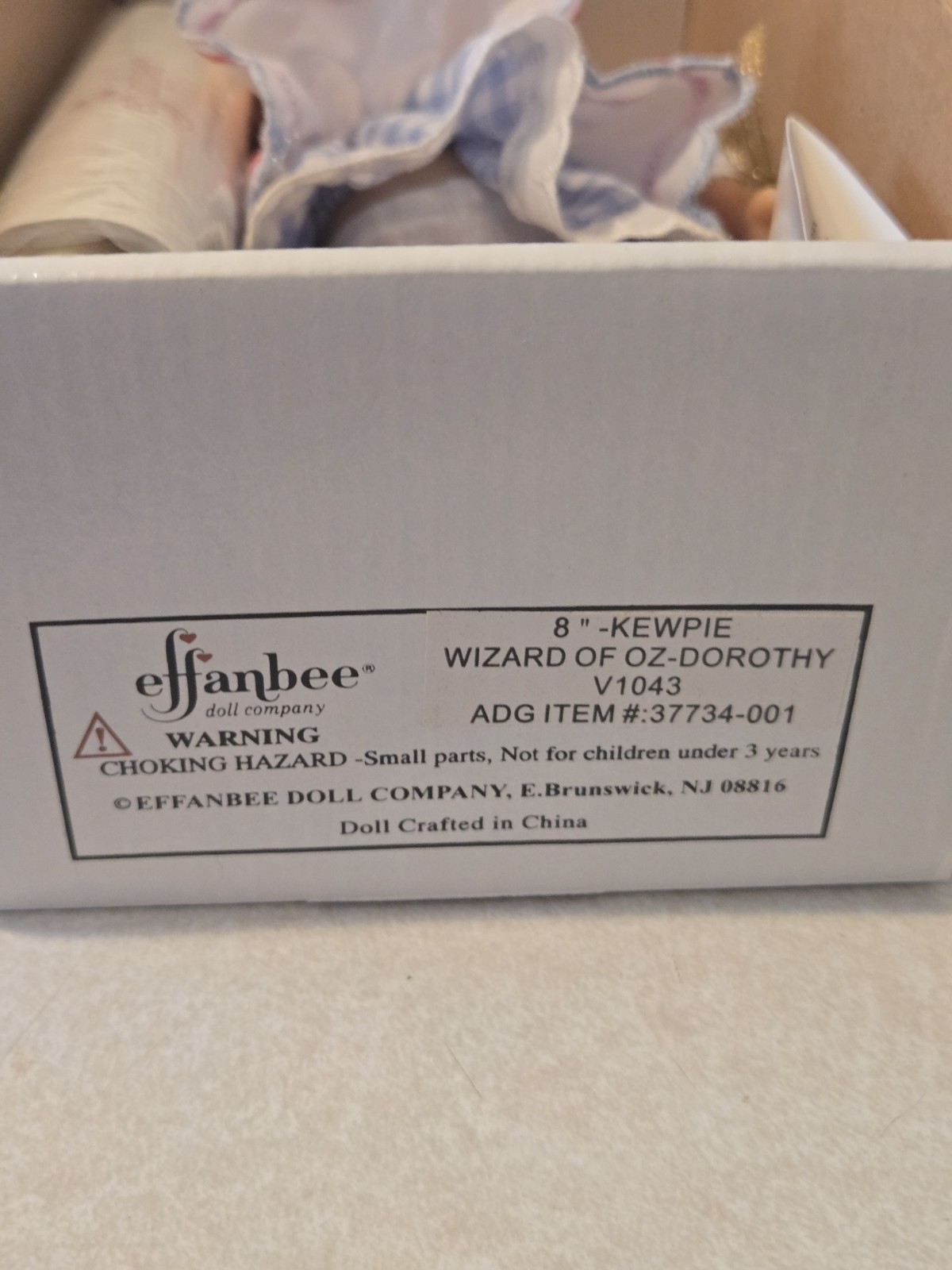2001-2002 Effanbee Kewpie Wizard of Oz  three 8” Dolls  New In Boxes & COA's