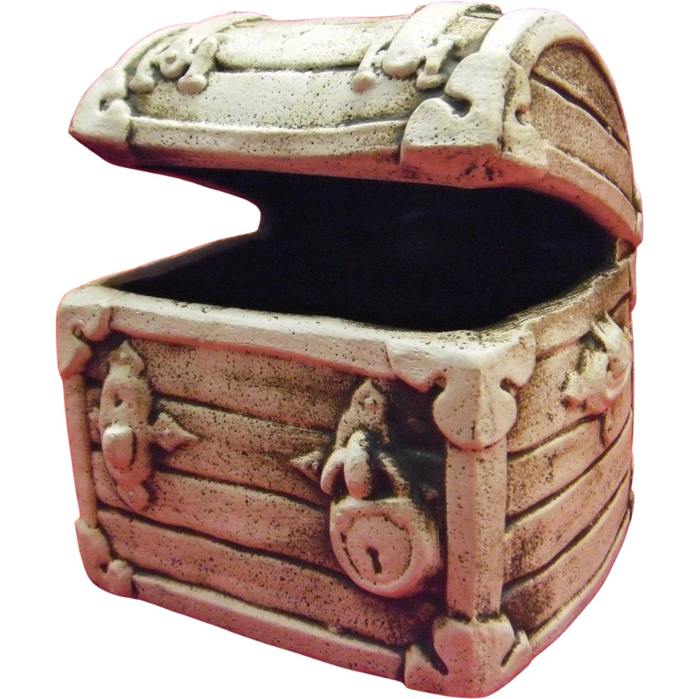 Decorazione Per Acquario In Ceramica E Argilla Con Auto E Baule H 11,5 Cm Pesci foto 3