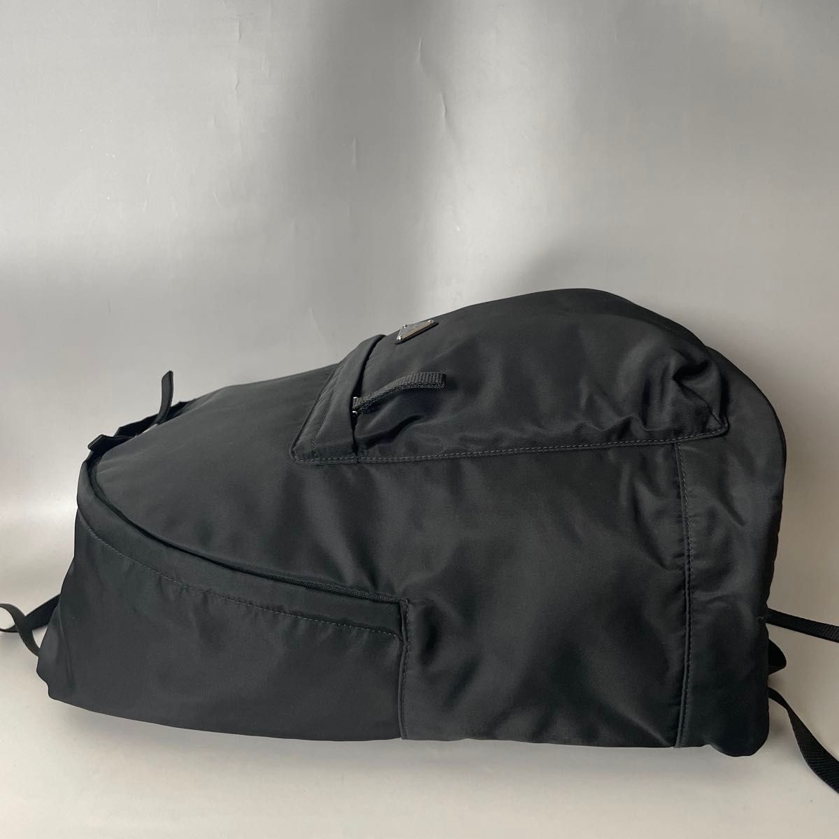 Prada     Black Backpack Nylon Drawstring Triangl… - image 6