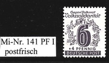 SBZ - West-Sachsen Mi.-Nr. 141 Y mit PF I  postfrisch