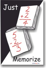 Just Memorize - Math POSTER