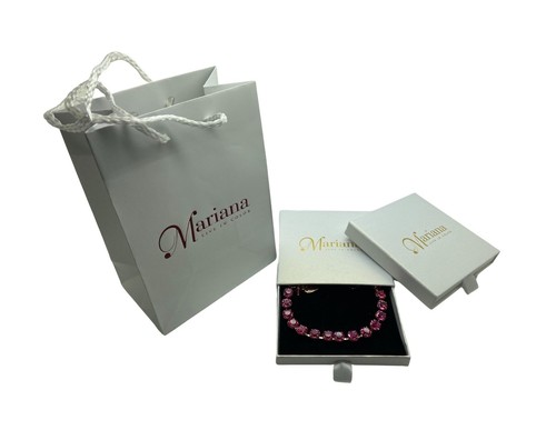 Bracelet by Mariana Woman Beautiful Topaz and Peridot Swarovski Crystals - Picture 6 of 7