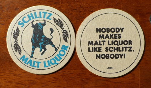 (10) VINTAGE UNUSED SCHLITZ MALT LIQUOR BEER COASTERS BC-13 - Picture 2 of 2