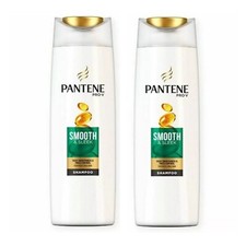 Image of 2x Pantene Pro V Shampoo Smooth &Sleek 270 ml For Silky Smoothness&Frizz Control
