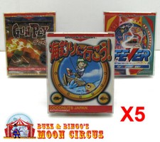 5x BANDAI WONDERSWAN CIB GAME - CLEAR PLASTIC PROTECTIVE BOX PROTECTOR SLEEVE