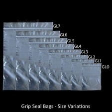 200 x GRIP LOCK SEAL SMALL RE-SEALABLE PLASTIC BAGS COIN JEWELLERY