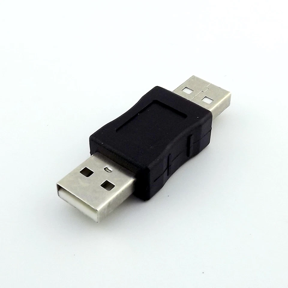 5x USB 2.0 A Male To USB A Male Plug Coupler Adapter Converter Connector Changer - Image 3 of 4