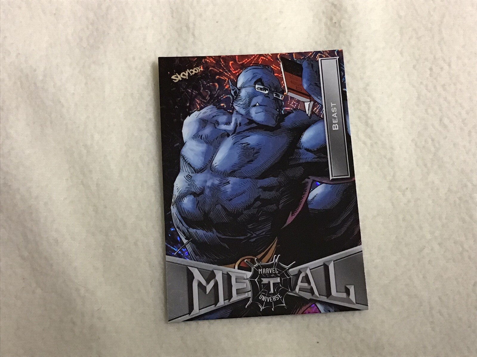 2022 marvel metal Spider-Man Grandiose #7 Beast Skybox.