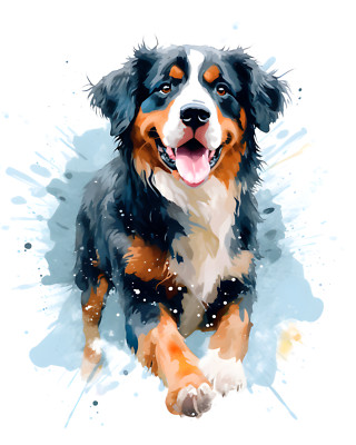 2x Bernese mountain dog car sticker dog sticker