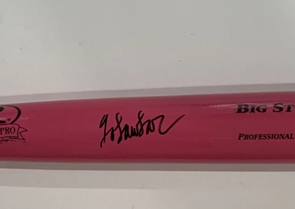 JORDAN LAWLAR SIGNED PINK RAWLINGS BAT ARIZONA DIAMONDBACKS PROOF PSA COA - Image 2 of 4