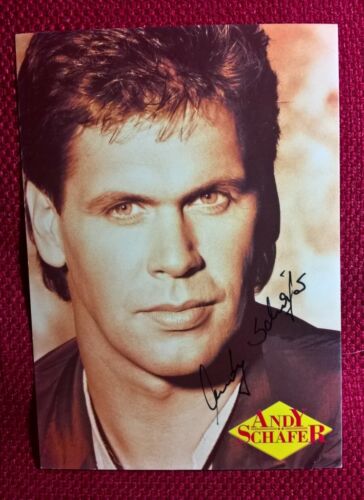 Original Autograph by Andy Schäfer, Color Picture Card, Postcard Size - Picture 1 of 1