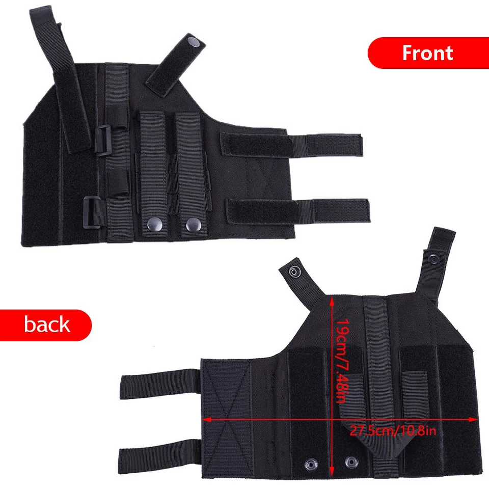 Universal Tactical Molle Gun Holster Waist Belt Pistol Handgun Holster Utility - Image 4 of 4