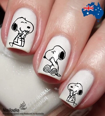 Snoopy dog Nail Art Decal Sticker Water Transfer Slider