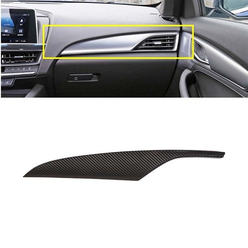 Real Carbon Fiber Dashboard Panel Cover Air Vent Trim Fit For Cadillac CT5
