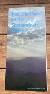 Vintage Brochure, Regional Parks Of The Shenandoah Valley