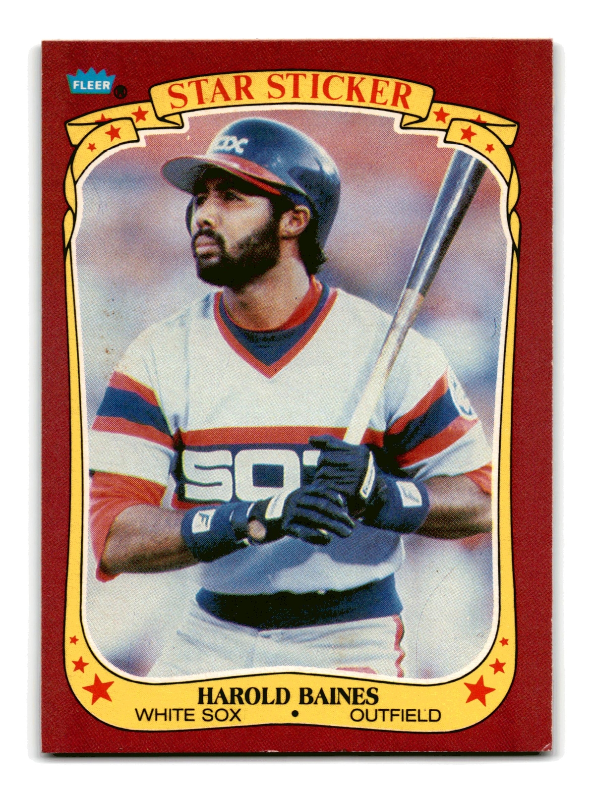 Harold Baines 1986 Fleer Star Stickers #1 Chicago White Sox NM-MINT