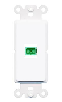 RiteAV 1 Port SC-APC-SX Wall Plate Insert Module Rocker [White]