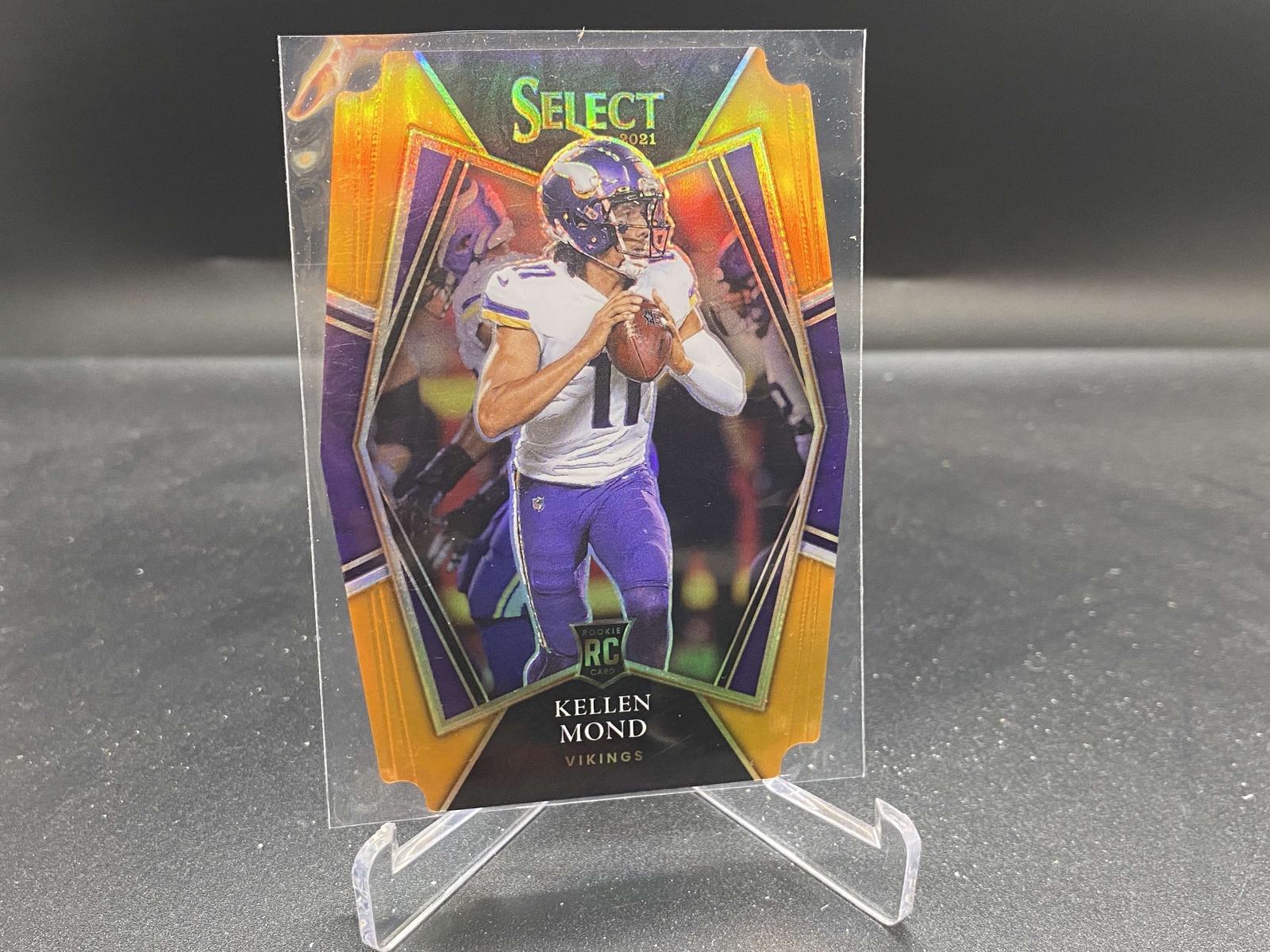 Kellen Mond 2021 Select Orange Die Cut Prizm #164 /249 Texas A&M Vikings RC