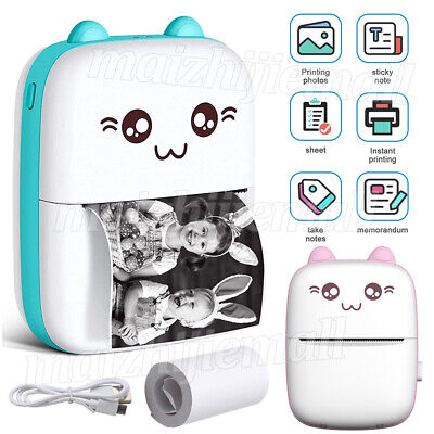 Portable Mini Pocket Printer Inkless Thermal Printer for Android iOS Fun  Print App Perfect Gift for Kids Home Office Use