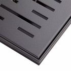 Signature Hardware 8x8 Square Effendi Matte Black Shower Drain