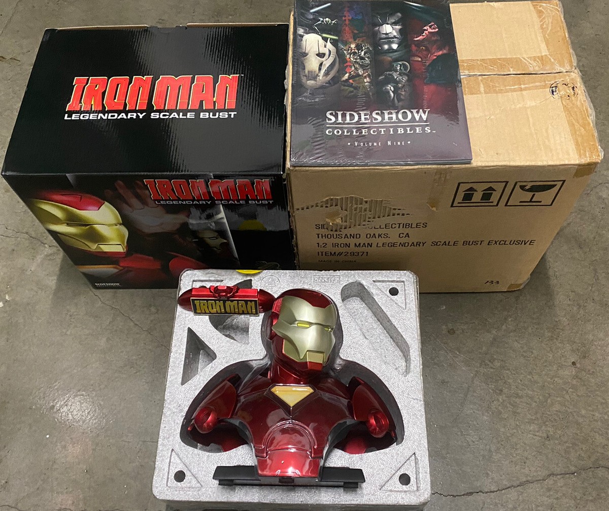 Sideshow Exclusive Iron Man Legendary Scale Bust /400 In Sideshow Exclusive Iron Man Legendary Scale Bust /400 In