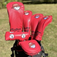 Golf Wood Club Head Cover Fisherman Hat Design Plain Color Red 1/3/UT 2026