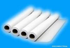 4X 20lb checkplot bond 24"x150' roll 2" core printer paper case of 4 unopened