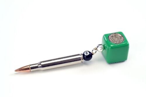 GREEN Bullet POCKET Chalker With SCUFFER - Chalk Holder + Chalk Included! - Picture 1 of 3