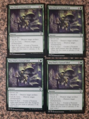 MTG - 4 x You Find a Cursed Idol - Adventures in the Forgotten Realm