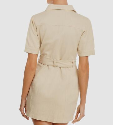 short sleeve cargo dress Plus Size Denim Cargo Dress, Yellow, 34/36