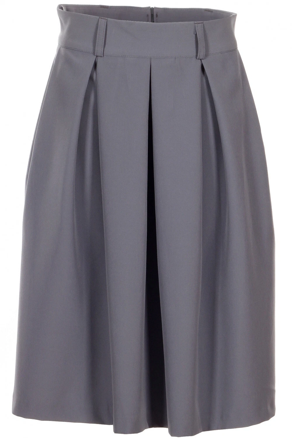 Gray pleated skirt Size 0, 2, 4, 6, 8 US Fashionable NEW High Quality