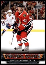 2013-14 UPPER DECK YOUNG GUNS ROOKIE Joakim Nordstrom Rookie #229 R51