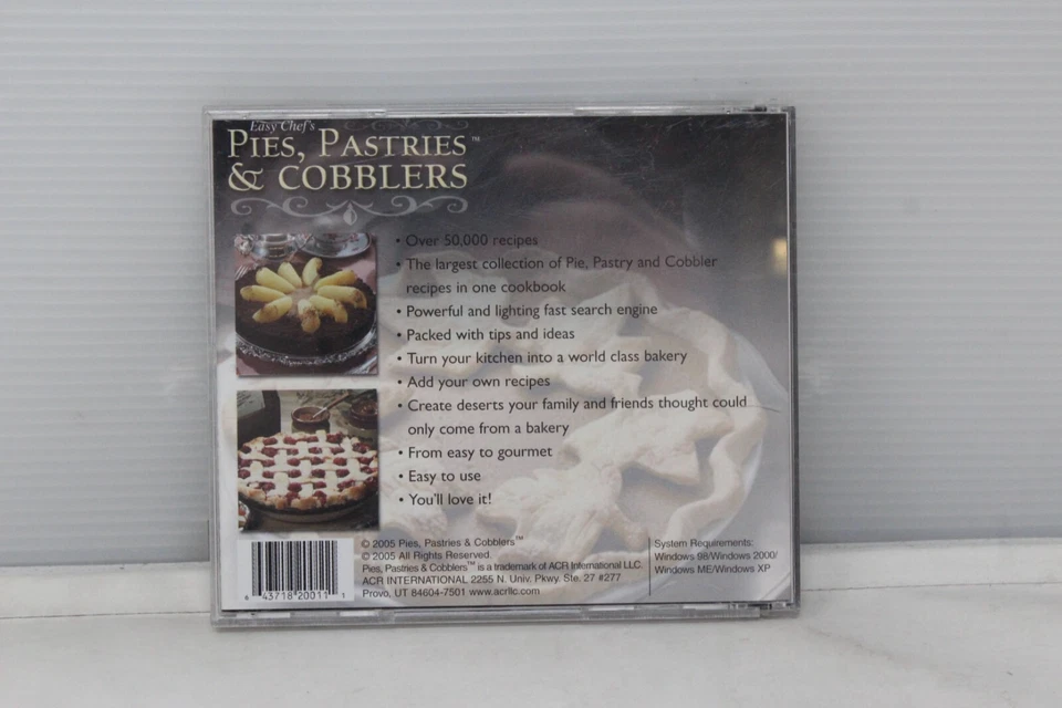 Easy Chef's: Pies, Pastries & Cobblers (PC CD-ROM) - Used - Image 2 of 4
