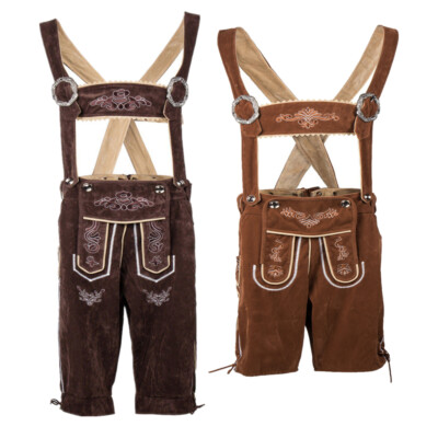 German Hat Bavarian Man Or Wench Oktoberfest Fancy Dress Lederhosen German Beer Costume New Mens Lederhosen