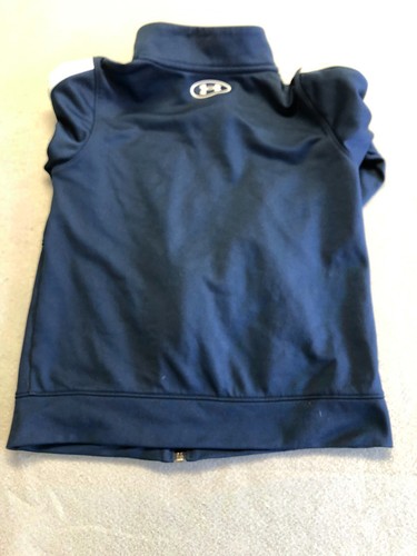 Under Armour Sweatshirt Boy's Size Small Blue Full Zip Track Jacket - Picture 4 of 6
