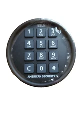 Amsec - ESL5 - Illuminated Electronic Pivot Safe Lock Kit (Dial & Lock) - Black 