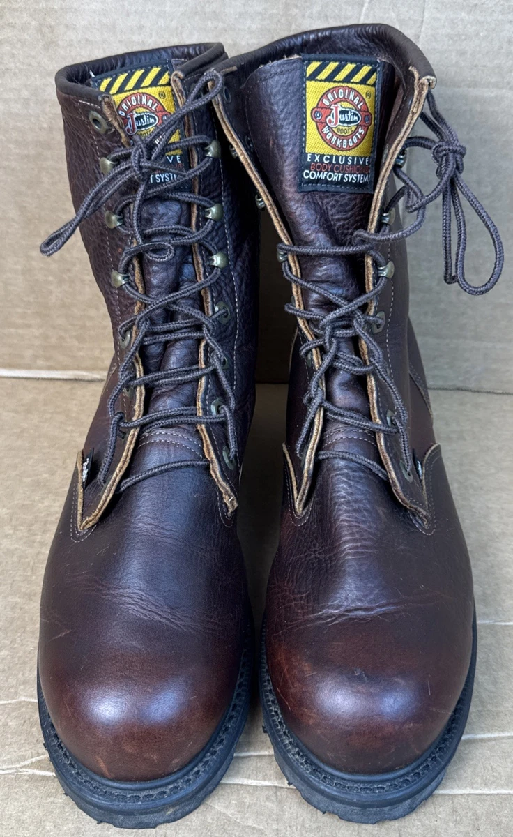 Justin Boots Lace Up Workwear Boots for Men for Sale | Shop  display picture 1