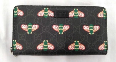 GG Supreme Long Wallet Model Bee Print GUCCI