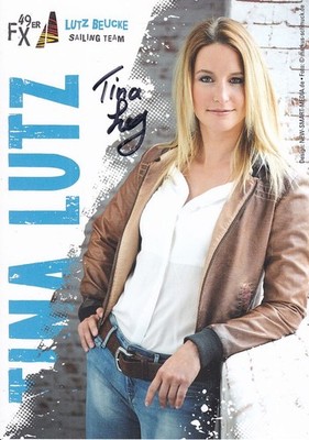 Tina LUTZ - Deutschland, Silber Olympia 2020 Segeln, Original-Autogramm!