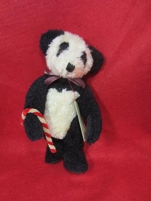 *Tagged Retired Ogden B. Bean 10'' 1994 Panda Bear J. B. Bean and Assoc. Jointed