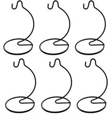6 Pack 6 inch Small Ornament Display Stand, Iron Hanging Stand Rack Holder for