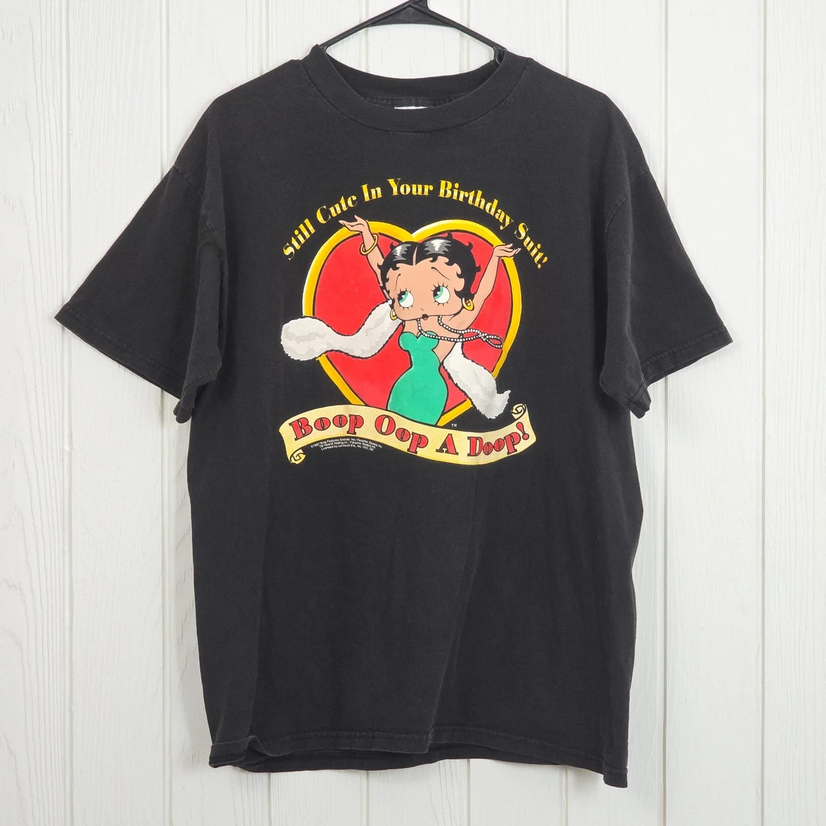 Plus Size - Betty Boop Classic Fit Cotton Crew Seam Tee