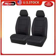 Auto Drive 2 Piece Memory Foam Low Back Car Seat Cover Universal Fit Black