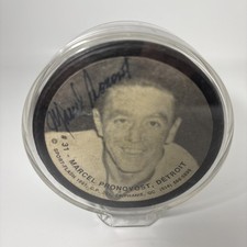 1991 Marcel Pronovost Autographed Hockey Puck