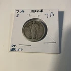 1924 s standing liberty quarter us coin