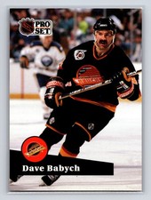 1991-92 Pro Set - Dave Babych #503 Vancouver Canucks Hockey Card
