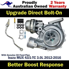 Upgrade Billet Turbo+Oil Feed Pipe For Isuzu MUX 4JJ1-TC 3.0L 2012-2016