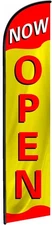 Open Flags for Businesses - Feather Banner - Now Open Sign for Business and Hous