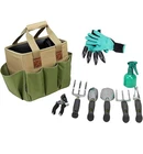 Heavy Duty 9-Piece Garden Tool Set w/ Non-Slip Handles, Bag, Great Garden Gift